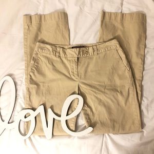 Vineyard Vines khaki high rise wide leg trouser
